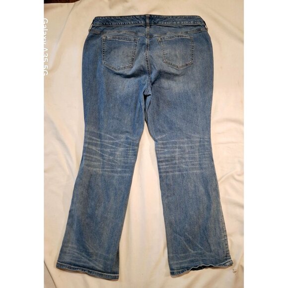 Torrid Womens Mid-Rise Slim Bootcut Vintage Stretch Jeans Size 20R Blue Denim - Picture 6 of 12
